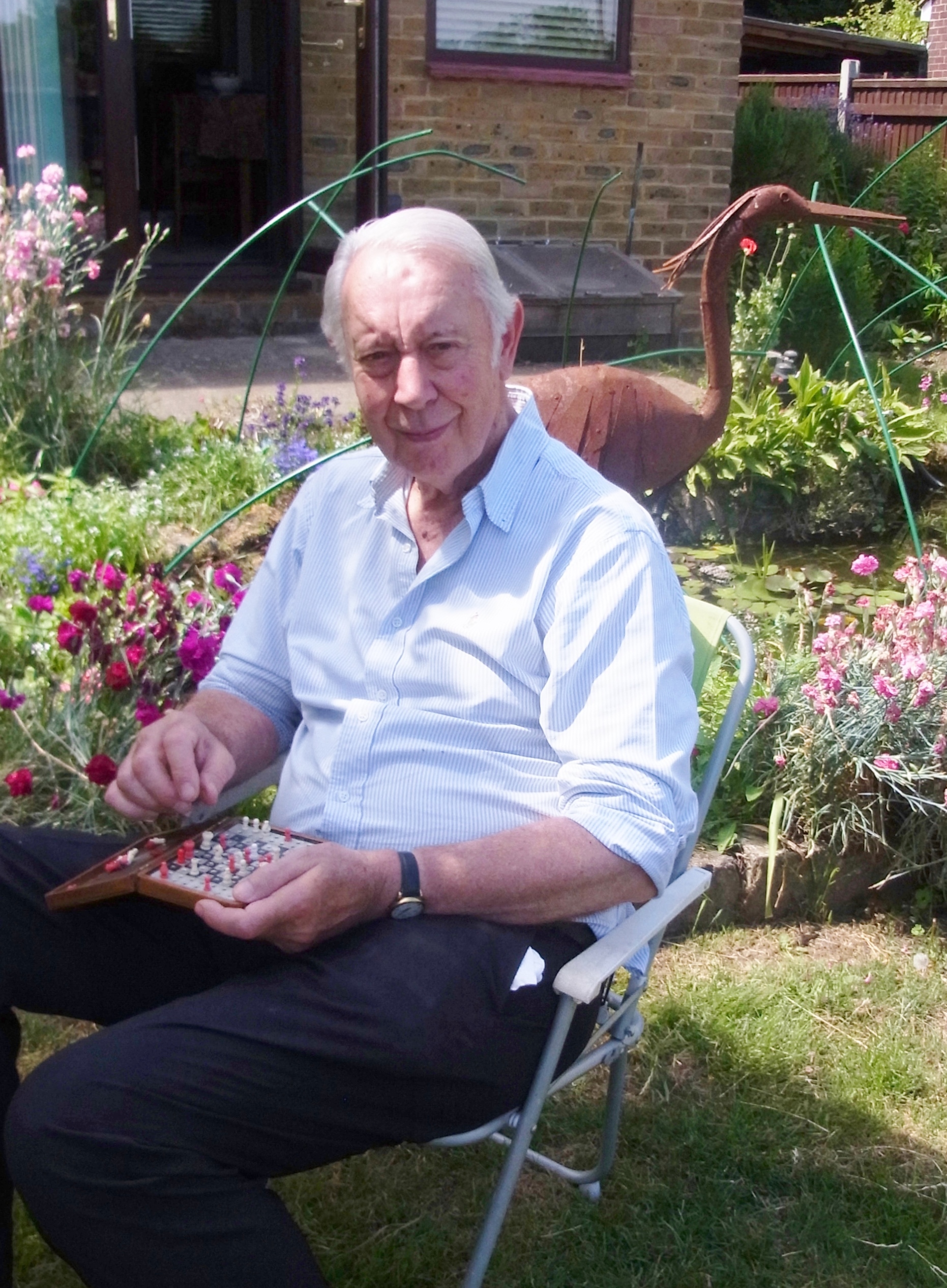 Barry in his garden